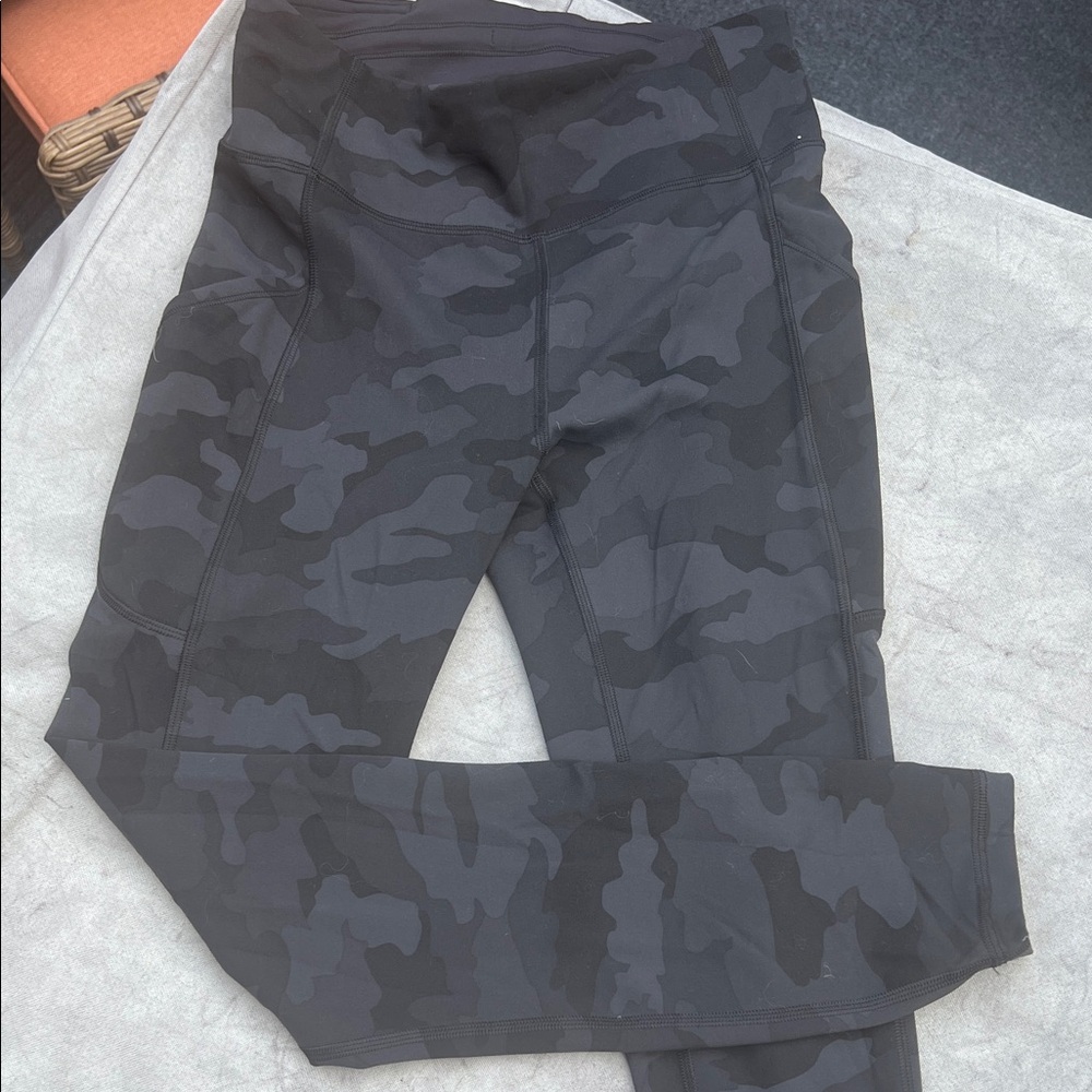 lululemon athletica Black Camo Leggings